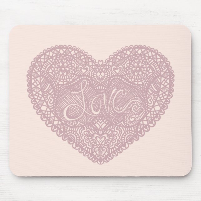 Mousepad Amor Coração (Frente)