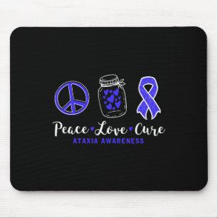 Mousepad Amor Cura Ataxia Sensibilização com Fita Azul