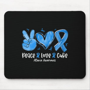 Mousepad Amor Cura Azul Fita Ataxia Consciência