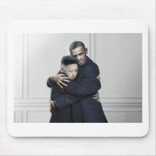 Mousepad Amor da Coreia do Norte do Un de Obama Kim Jong