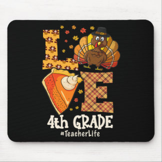 Mousepad Amor de Ação de Graças Professor da 4ª Série Peru 