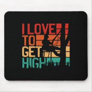 Mousepad Amor de Arborista para Ficar Alto Retro Aventureir