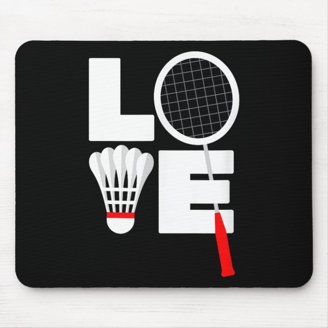 Mousepad Amor de Badminton  (Frente)