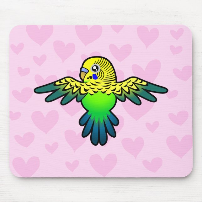 Mousepad Amor de Budgie (Frente)