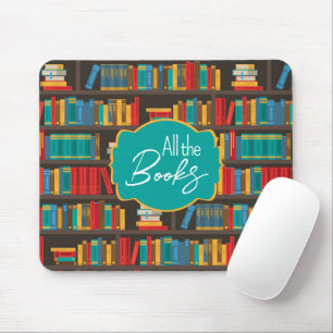 Mousepad Amor de Leitura na estante