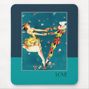 Mousepad Amor. Dia de os namorados Art Deco