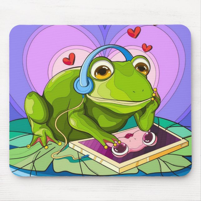 Mousepad Amor digital do sapo (Frente)
