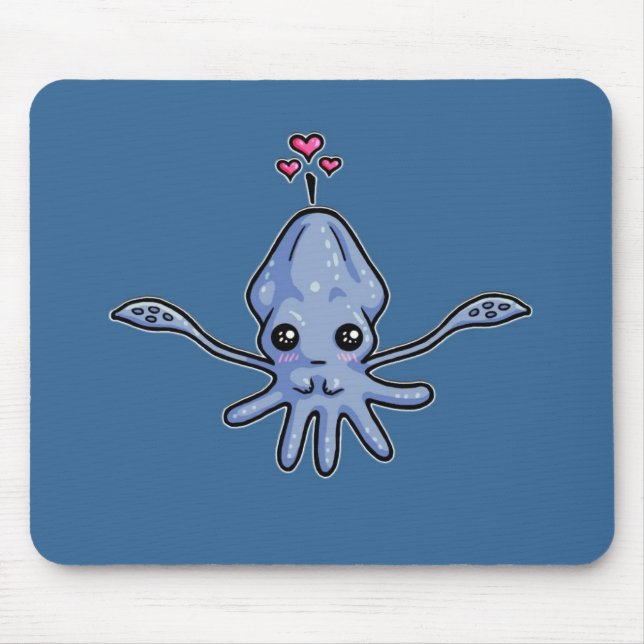 Mousepad Amor do calamar (Frente)
