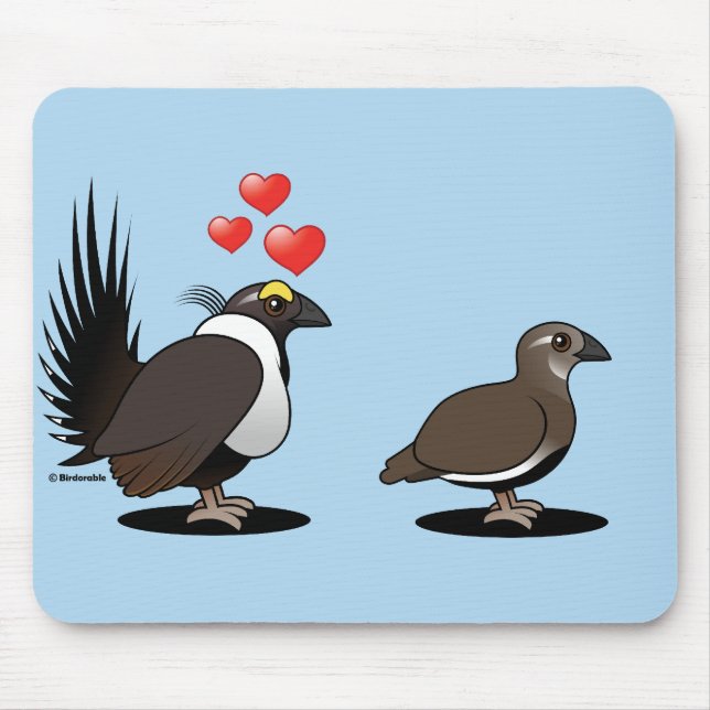 Mousepad Amor do galo silvestre prudente (Frente)