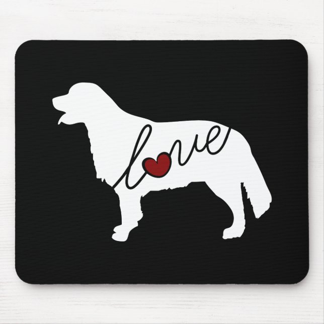 Mousepad Amor do golden retriever (Frente)