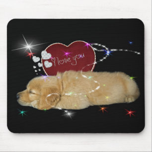 Mousepad Amor dourado