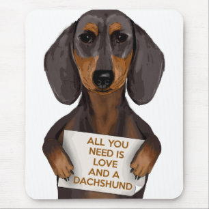Mousepad Amor e Dachshund