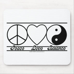 Mousepad Amor e equilíbrio da paz