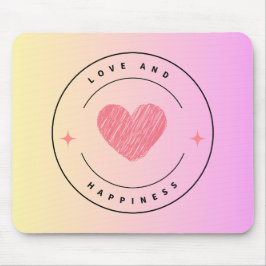 Mousepad Amor e Felicidade Beber Porta copos