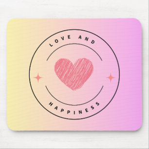 Mousepad Amor e Felicidade Beber Porta copos