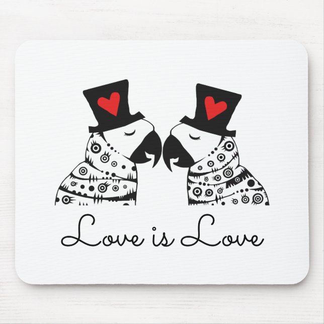 Mousepad Amor é Gay Parrobô (Frente)