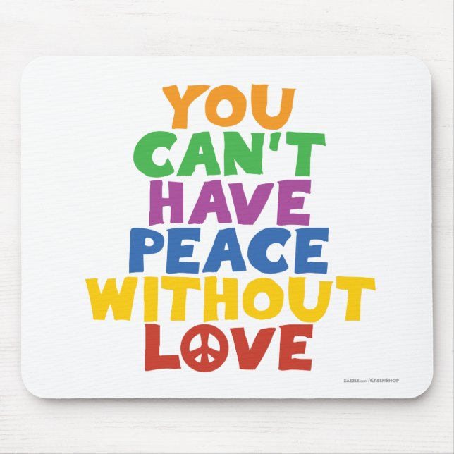 Mousepad Amor e Paz (Frente)