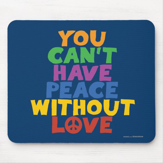 Mousepad Amor e Paz (Frente)
