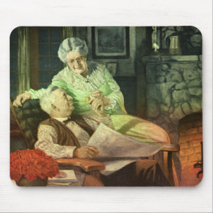 Mousepad Amor e Romance Vintage; Avós Românticos