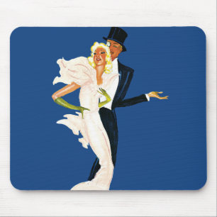 Mousepad Amor e Romance Vintage, Casal de Noivos Moderno