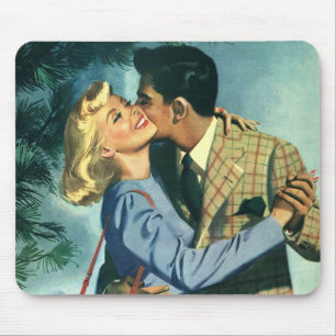 Mousepad Amor e Romance Vintage, Dança de Natal