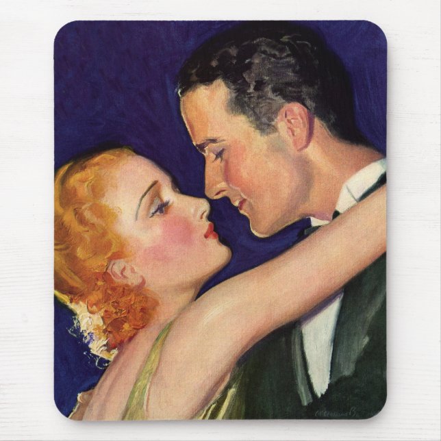 Mousepad Amor e Romance Vintage, Filmes Retro de Hollywood (Frente)