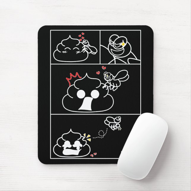 Mousepad Amor e traição - Brootsch, PooPoo (Com mouse)