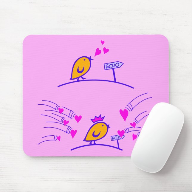 Mousepad AMOR ECHO - Pássaros Cômicos Tweetlercools 3 (Com mouse)