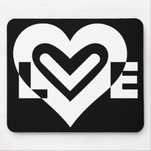 Mousepad Amor em Branco