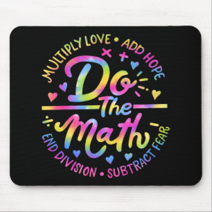 Mousepad Amor Esperança Medo Faz Teste De Matemática