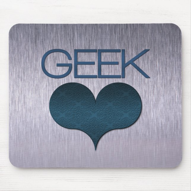 Mousepad (Amor geek), Azul escuro (Frente)