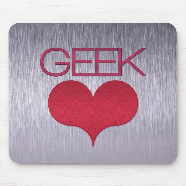Mousepad (Amor geek), Rosa Escuro (Frente)