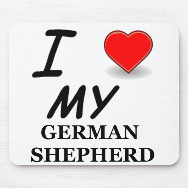 Mousepad amor german shepherd (Frente)
