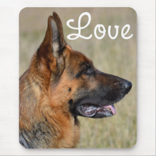Mousepad Amor German shepherd Cachorro Mocsepad
