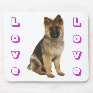 Mousepad Amor German shepherd Cão Cachorro Mocsepad