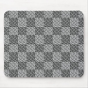 Mousepad Amor marcado em preto e branco