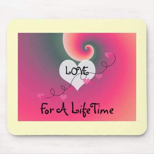 Mousepad Amor Para Uma Vida Inteira (Frente)