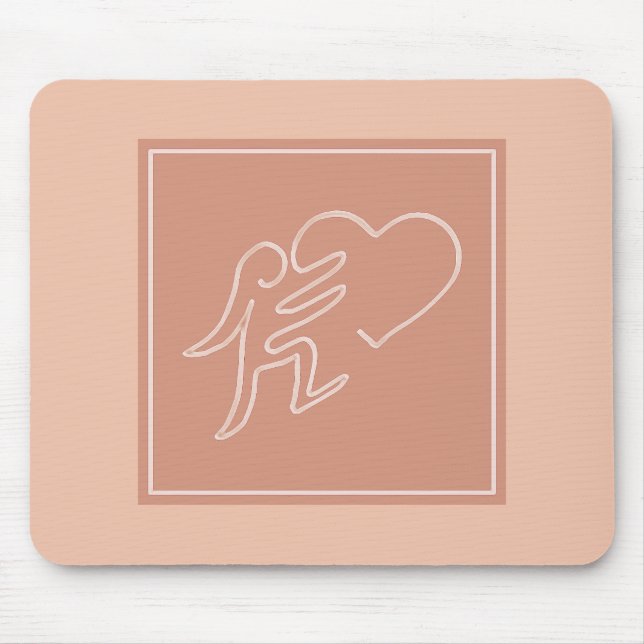 MOUSEPAD AMOR (PEACH) (Frente)
