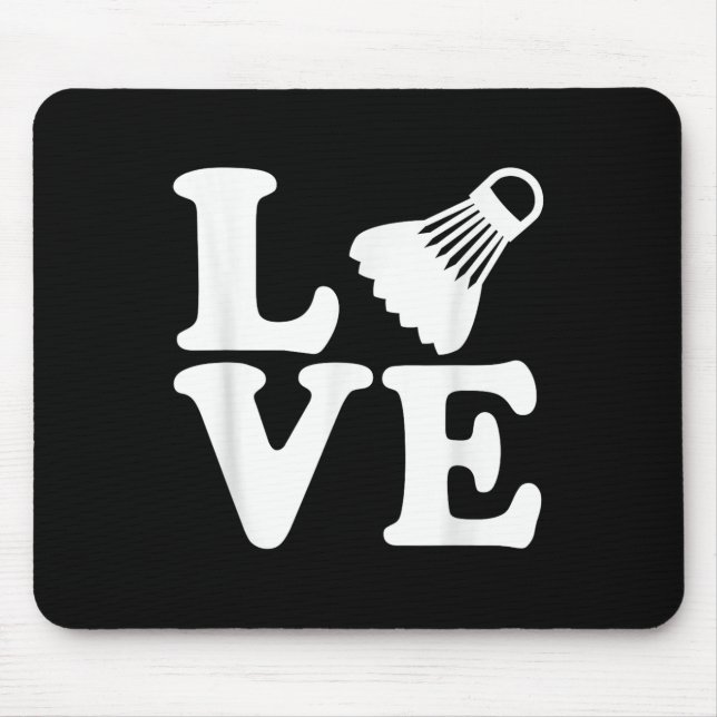 Mousepad Amor pelo Badminton  (Frente)