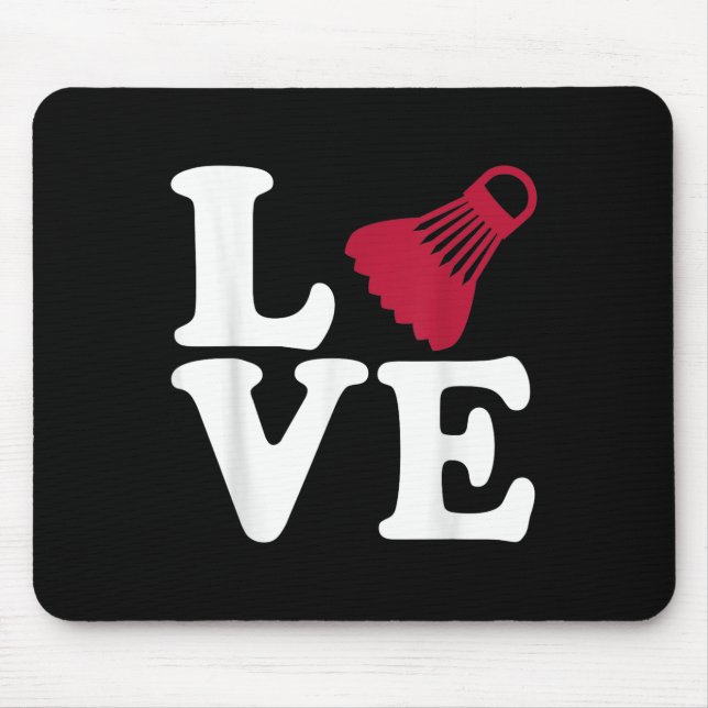 Mousepad Amor pelo Badminton  (Frente)