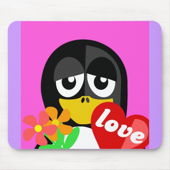 MOUSEPAD AMOR PENGUIN (Frente)