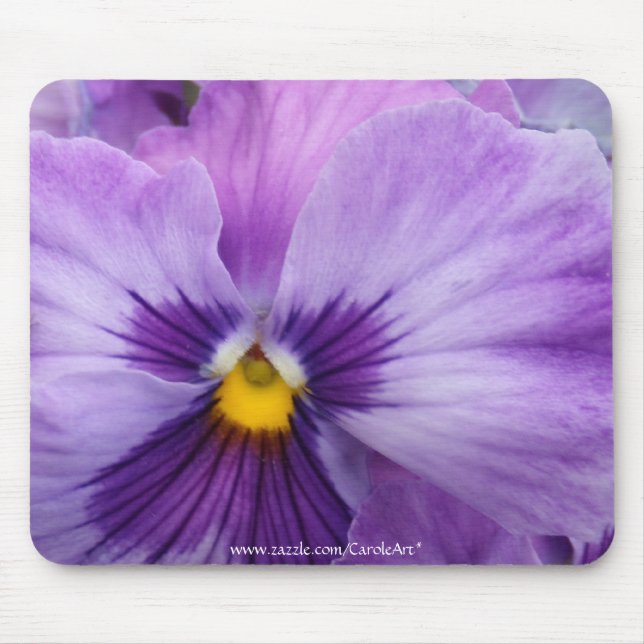 Mousepad amor perfeito roxo da lavanda b7 (Frente)