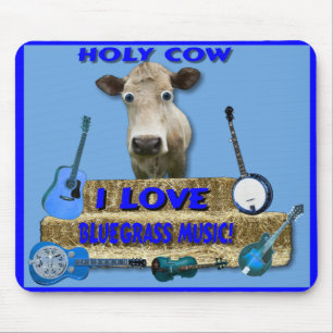 MOUSEPAD AMOR SANTAMENTE BLUEGRASS-MOUSEPAD DE COW-I