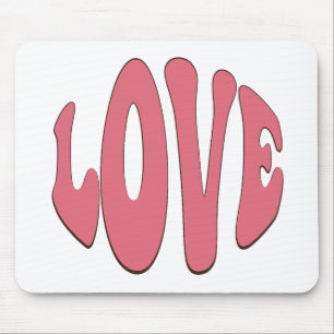 Mousepad Amor simples, urbano, moderno, legal e design