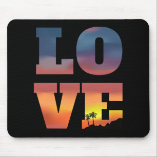 Mousepad Amor Tropical Sunset