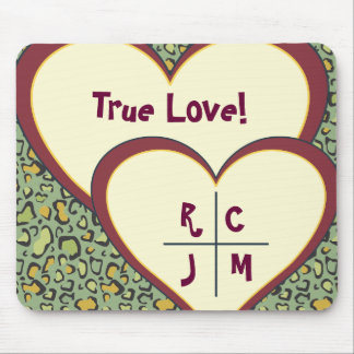 Mousepad Amor verdadeiro! Tapete do rato