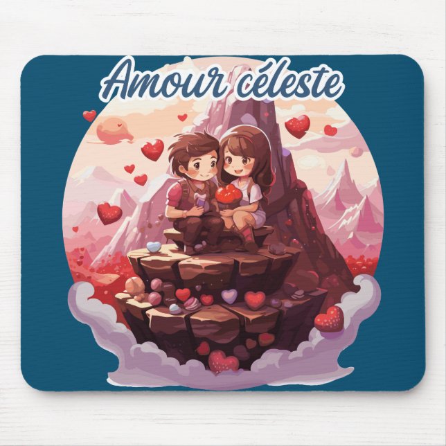 Mousepad Amour céleste (Frente)