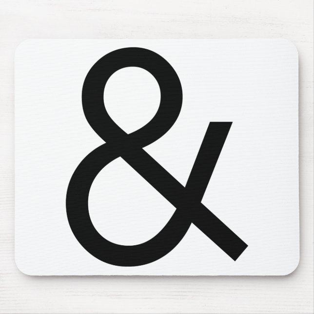 Mousepad Ampersand - Preto (Frente)