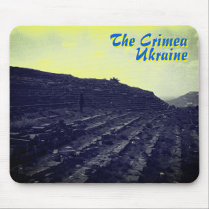 Mousepad Amphitheater Limestone Quarry, Crimeia, Ucrânia