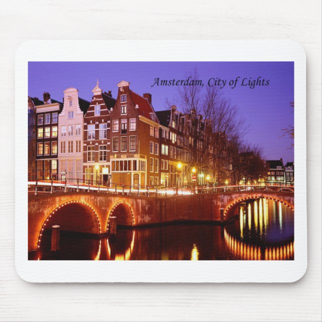 Mousepad Amsterdão, cidade das luzes (por St.K.) (Frente)